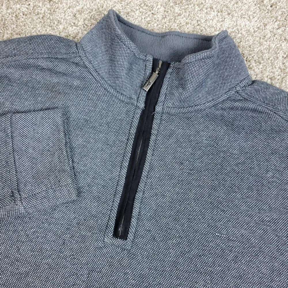 Tommy Bahama Mens Medium Gray Performance Stretch Quarter Zip